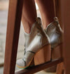 Atlantis Vegan Ankle Boots Silver - Limited Edition aperfectjane