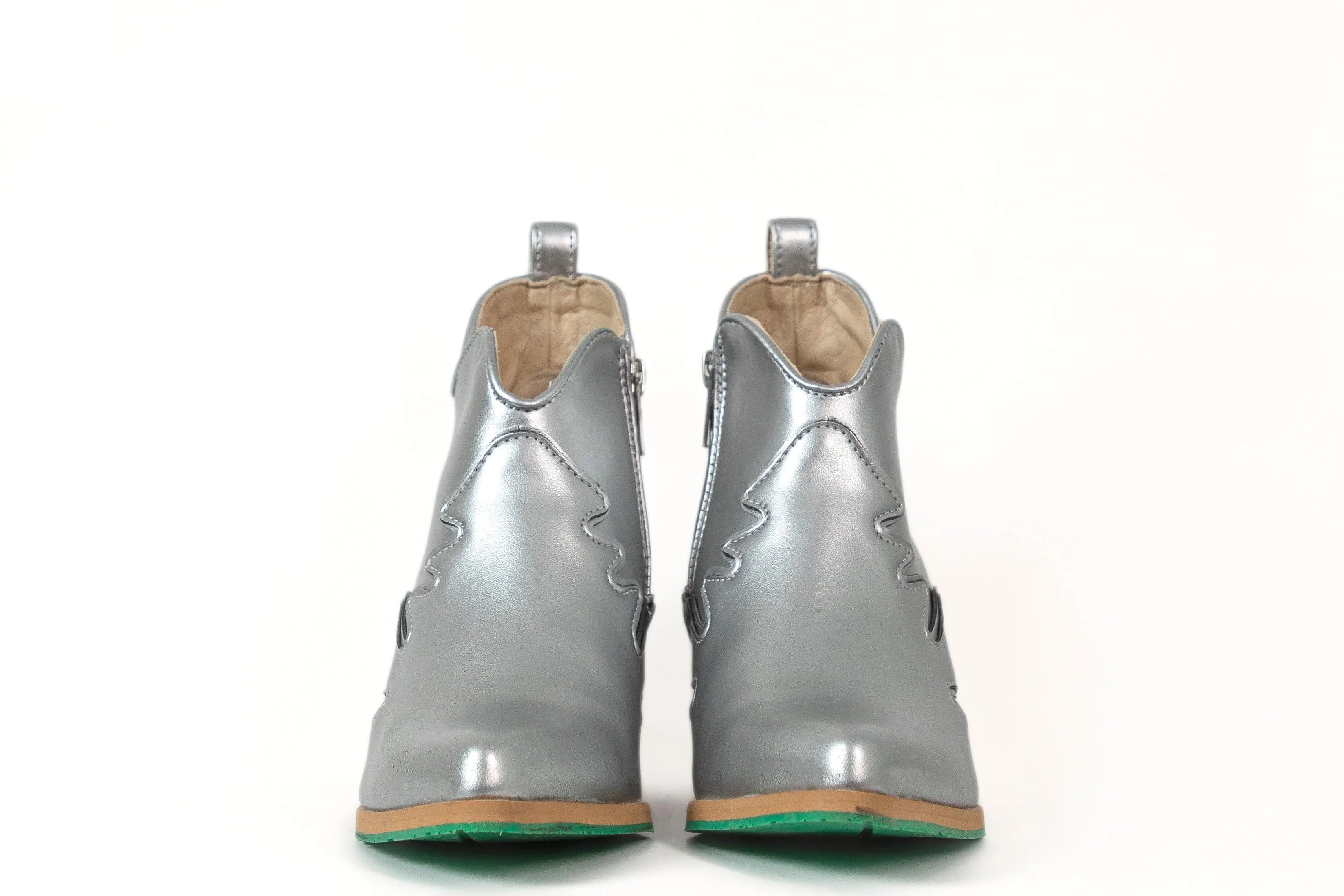 Atlantis Vegan Ankle Boots Silver - Limited Edition aperfectjane